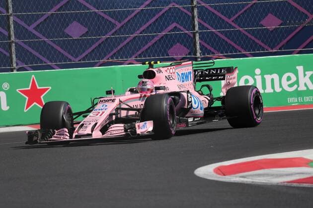 27.10.2017 - Free Practice 2, Esteban Ocon (FRA) Sahara Force India F1 VJM10 Mexican Grand Prix, Mexico City 26 - 29 October 2017 27.10.2017 - Free Practice 2, Esteban Ocon (FRA) Sahara Force India F1 VJM10 