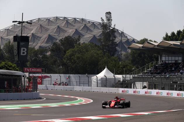 27.10.2017 - Free Practice 2, Kimi Raikkonen (FIN) Scuderia Ferrari SF70H Mexican Grand Prix, Mexico City 26 - 29 October 2017 27.10.2017 - Free Practice 2, Kimi Raikkonen (FIN) Scuderia Ferrari SF70H 
