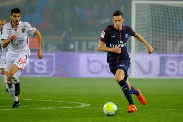 October 27, 2017 - Paris, France - The Paris SG Midfield DRAXLER JULIAN in action during The French soccer Championship match Paris SG against OGC Nice at The Parc des Princes Stadium in Paris - France Soccer 2017 - Paris SG 3-0 OGC Nice - ZUMAp119 20171027_zaf_p119_029 Copyright: xPierrexSteveninx