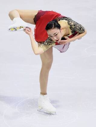 Figure skating Eiskunstlauf Rika Hongo at Skate Canada Rika Hongo of Japan performs in the women s short program at Skate Canada International in Regina, Canada, on Oct. 27, 2017. Hongo placed sixth. 