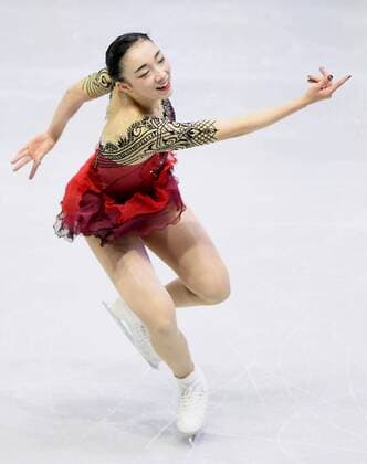 Figure skating Eiskunstlauf Rika Hongo at Skate Canada Rika Hongo of Japan performs in the women s short program at Skate Canada International in Regina, Canada, on Oct. 27, 2017. Hongo placed sixth. 