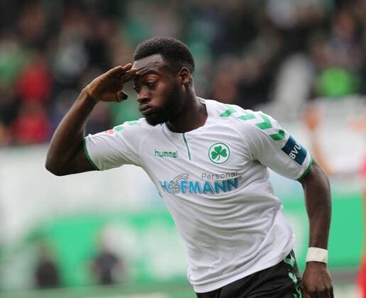 Khaled Narey SpVgg Greuther Fuerth celebrates after his encounter SpVgg Greuther Fuerth vs SV Sandhausen 28 10 2017 2 Bundesliga Fuerth Copyright: xWuestx Eibner-Pressefotox EP_fwt