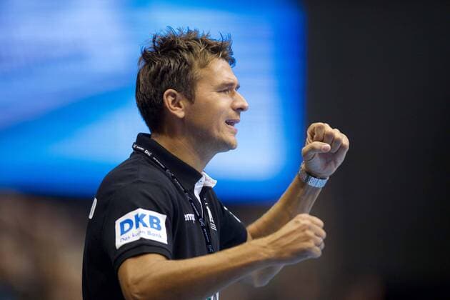 Handball Magdeburg 28 10 2017 Internationals National Team DHB Germany GER Spain ESP Christian Prokop Germany Coach Jubel