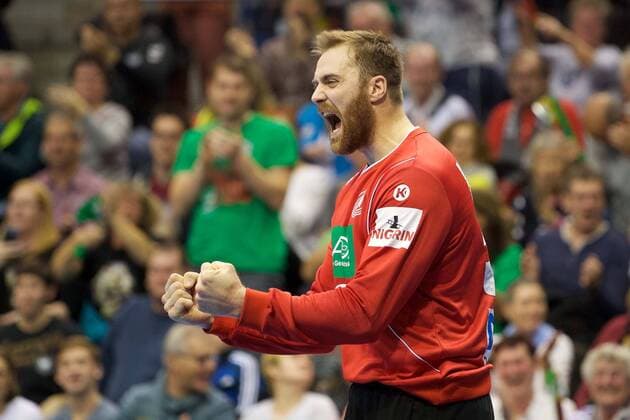 Handball Magdeburg 28 10 2017 Internationals National Team DHB Germany GER Spain ESP Andreas Wolff Germany TW No 33 Cheers