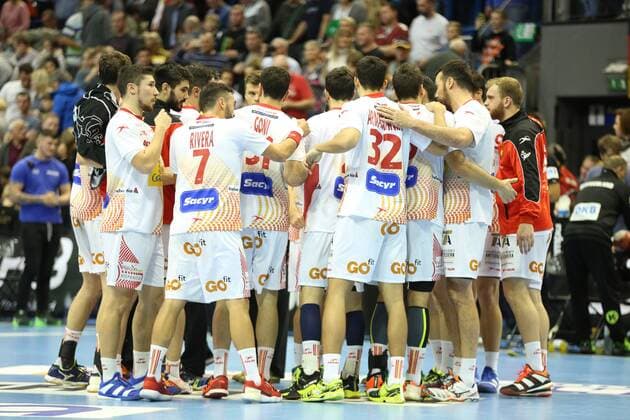 28 10 2017 xcsx Handball Laender match Men Germany Spain emspor v l Spain is looking forward to victory Magdeburg