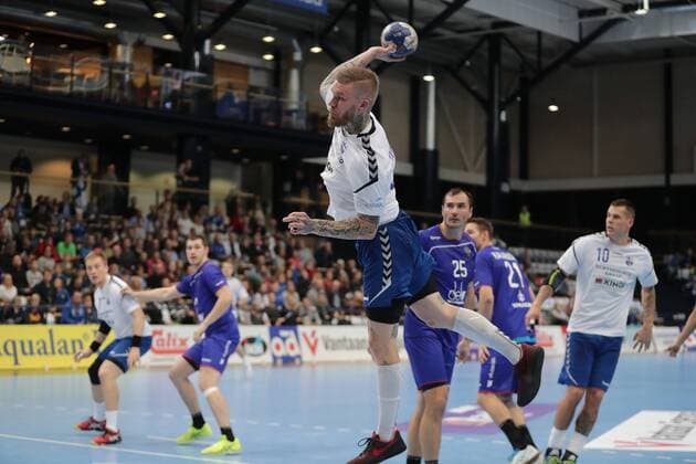 Teemu Tamminen 35, FIN during their Handball Finland - Russia World Championship WM Weltmeisterschaft 2019 Qualification match in Energia Arena 28. October 2017 in Vantaa, Finland.  Copyright: xMattixMatikainenx NP24_00015060