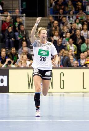 Angie Geschke No. 26 Germany with thumbs up Germany Netherlands Magdeburg Copyright: xDanielxReinelt xEibner-Pressefotx EP_drt