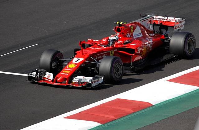 Finnish Formula One driver Kimi Raikkonen of Ferrari during the third practice session of the Formula One Mexico s Grand Prix at the Hermanos Rodriguez racetrack, in Mexico City, Mexico, 28 October 2017. Mexico s Formula One Grand Prix takes place on 29 October 2017. Mexico Formula One Grand Prix !ACHTUNG: NUR REDAKTIONELLE NUTZUNG!  Copyright: xUlisesxRuizxBasurtox CMX100 20171028-636448143432650096