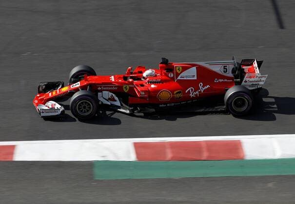 German Formula One driver Sebastian Vettel of Ferrari during the third practice session of the Formula One Mexico s Grand Prix at the Hermanos Rodriguez racetrack, in Mexico City, Mexico, 28 October 2017. Mexico s Formula One Grand Prix takes place on 29 October 2017. Mexico Formula One Grand Prix !ACHTUNG: NUR REDAKTIONELLE NUTZUNG!  Copyright: xUlisesxRuizxBasurtox CMX100 20171028-636448174804222839