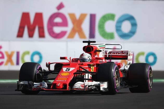 28.10.2017 - Free Practice 3, Sebastian Vettel (GER) Scuderia Ferrari SF70H Mexican Grand Prix, Mexico City 26 - 29 October 2017 28.10.2017 - Free Practice 3, Sebastian Vettel (GER) Scuderia Ferrari SF70H 