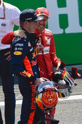 Max Stops NEL 33 Red Bull Racing Sebastian Vettel GER 5 Scuderia Ferrari Qualifying Motorsport Formula 1 28 10 2017 MEXICO Copyright: xAndre Eibner-Pressefotox EP_JAE