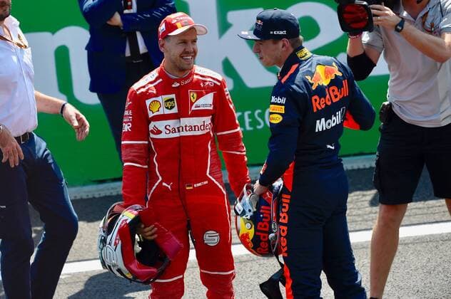 Max Stops NEL 33 Red Bull Racing Sebastian Vettel GER 5 Scuderia Ferrari Qualifying Motorsport Formula 1 28 10 2017 MEXICO Copyright: xAndre Eibner-Pressefotox EP_JAE