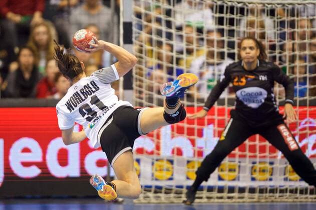 Handball Magdeburg 28 10 2017 Internationals National Team DHB Women Germany GER Netherlands NED Kerstin Wohlbold Germany No 31 Jankovic Netherlands No 23 hi
