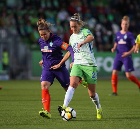 VfL vs Bremen Women Wolfsburg Germany 29 10 2017 FOOTBALL VfL Wolfsburg SV Werder Bremen 1 Allianz Women Bundesliga Season 2017 18 Picture shows Lena Goeßling VfL Wolfsburg Wolfsburg