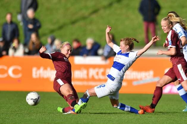 Ina Lehmann SGS 21 Vanessa Martini MSV 22 Soccer Allianz Women Bundesliga MSV Duisburg SGS Essen xmkx