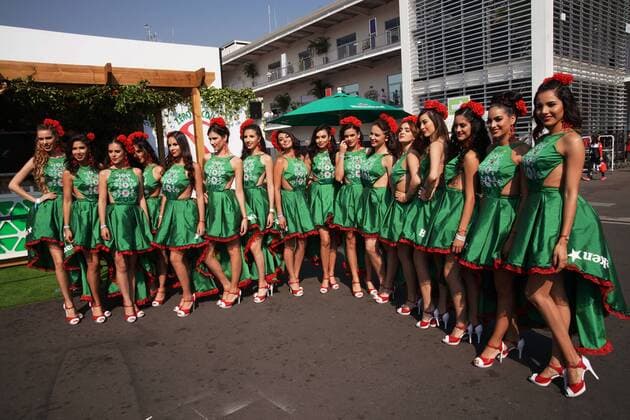 Formel 1, GP Mexiko, Grid Girls 29.10.2017 - Grid Girls Mexican Grand Prix, Mexico City 26 - 29 October 2017 29.10.2017 - Grid Girls 