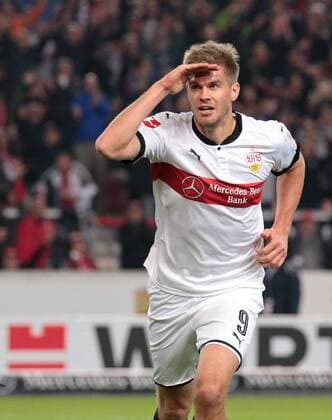 29 10 2017 Germany Stuttgart Soccer Bundesliga 10 Gameday League Season 2017 2018 VfB Stuttgart vs SC Freiburg Jubilation after the goal to 3 0 goalscorer Simon Terodde VfB