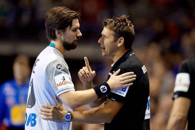 Handball Berlin 29 10 2017 Internationals National Team DHB Germany GER Spain ESP Christian Prokop Germany Coach Fabian Wiede Germany No 10