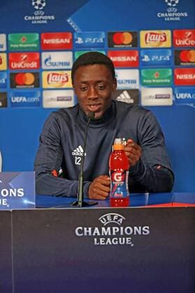 Anderlecht s Dennis Appiah pictured during a press conference PK Pressekonferenz of Belgian soccer team RSC Anderlecht, Monday 30 October 2017 in Paris, France. Tomorrow Anderlecht is playing a game in the group stage (Group B) of the UEFA Champions League competition against French PSG. VIRGINIExLEFOUR  x05192882x