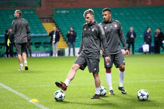 Manuel Wintzheimer Bayern Munich 20 Corentin Tolisso Bayern Munich 24 Training Celtic Glasgow vs Bayern Munich Champions League Football 30 10 2017 Glasgow Copyright: xLanger Eibner-Pressefotox EP_HLR