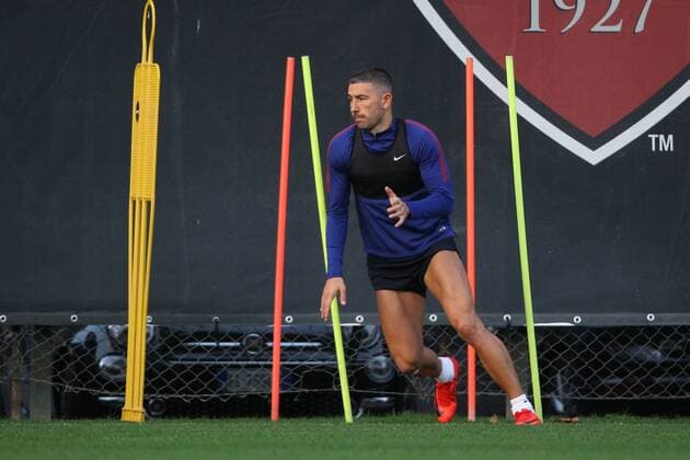 Aleksandar Kolarov Roma 30-10-2017 Football Champions League 2017 2018 Training AS Roma Allenamenti Foto Gino Mancini Insidefoto ginoxmancini