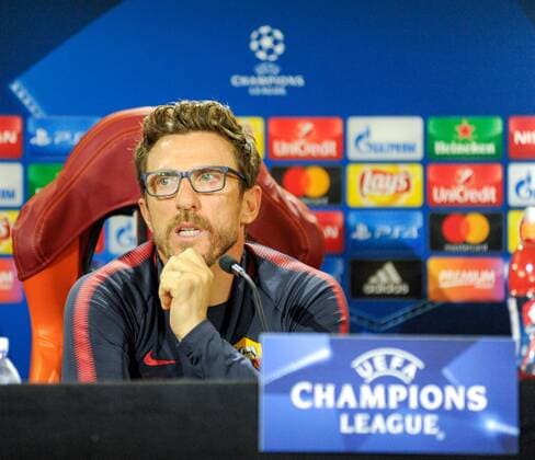 October 30th 2017, Rome, Italy; press conference PK Pressekonferenz for AS Roma before their Champions League game versus Chelsea on 31st October in Rome; Eusebio Di Francesco  ActionPlus11946458
