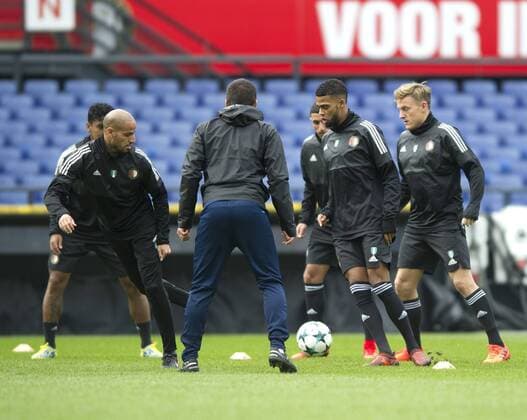 Fußball, CL, Feyenoord Rotterdam Training 31-10-2017 VOETBAL: TRAINING FEYENOORD: ROTTERDAM Jerry St. Juste (Feyenoord) Foto: SCS Michel Utrecht xVIxVIxImagesx xSoenarxChamidxsportfotografiexIVx 9170951