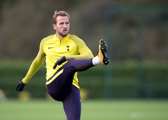 Harry Kane of Tottenham Hotspur during the training on the eve of the UEFA Champions League match between Tottenham Hotspur and Real Madrid at Wembley Stadium, London, England on 31 October 2017. Copyright: xVincexMignottx 17450004