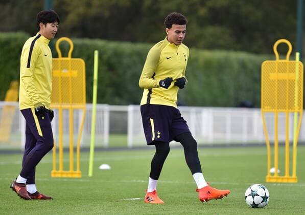 Tottenham Hotspur Training Dele Alli during the Tottenham Hotspur training session at Hotspur Way, Enfield Content Not Available For UK Newspapers Copyright: xSimonxDaelx FIL-10887-0018