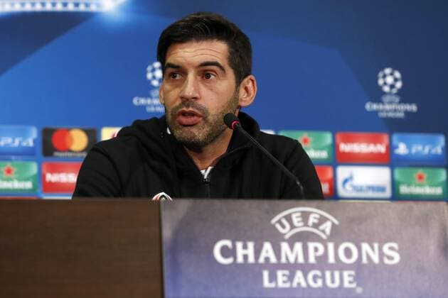 coach Paulo Fonseca of FC Shakhtar Donetsk during a press conference PK Pressekonferenz prior the UEFA Champions League group F match between Shakhtar Donetsk and Feyenoord Rotterdam at Metalist Stadium on October 31, 2017 in Kharkiv, Ukraine UEFA Champions League 2017 2018 xVIxVIxImagesx xMauricexvanxSteenxIVx 9172686