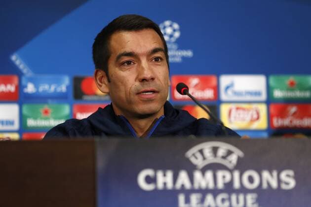 during a press conference PK Pressekonferenz prior the UEFA Champions League group F match between Shakhtar Donetsk and Feyenoord Rotterdam at Metalist Stadium on October 31, 2017 in Kharkiv, Ukraine UEFA Champions League 2017 2018 xVIxVIxImagesx xMauricexvanxSteenxIVx 9172889