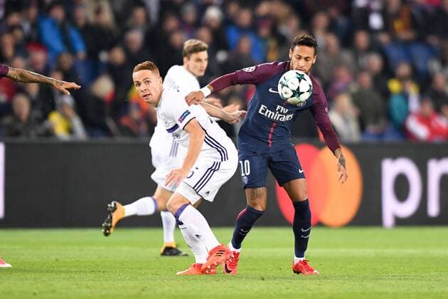 10 NEYMAR JR psg 25 Adrien Trebel and FOOTBALL Paris SG vs Anderlecht Ligue des Champions 31 10 2017 AnthonyBIBARD FEP Panoramic 