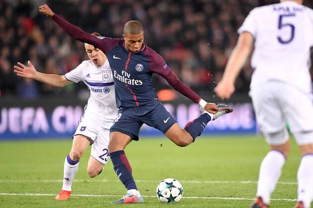 29 KYLIAN MBAPPE psg FOOTBALL Paris SG vs Anderlecht Ligue des Champions 31 10 2017 AnthonyBIBARD FEP Panoramic 