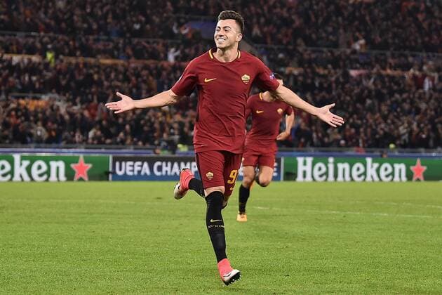 Roma 31 10 2017 - Champions League Roma-Chelsea foto Insidefoto Image nella foto: esultanza gol Stephan El Shaarawy 