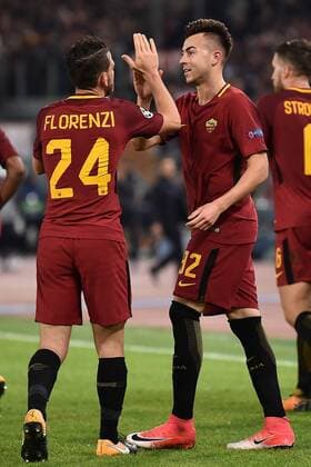 Roma 31 10 2017 - Champions League Roma-Chelsea foto Insidefoto Image nella foto: esultanza gol Stephan El Shaarawy 