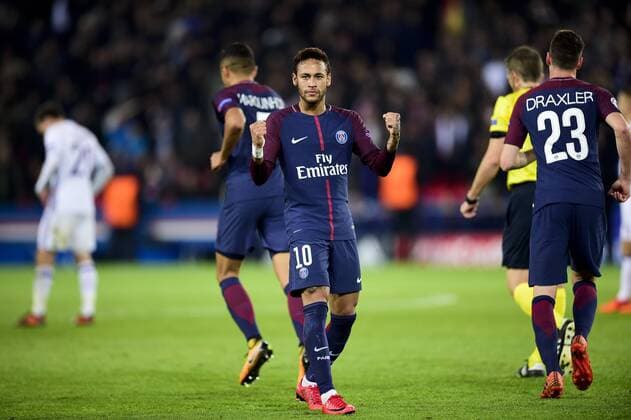 joie de Neymar Jr PSG apres son but FOOTBALL PSG vs Anderlecht Ligue des Champions 31 10 2017 JBAutissier Panoramic 