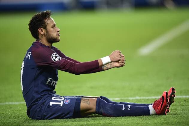 Bilder des Tages - SPORT joie de Neymar Jr PSG apres son but petite voiture FOOTBALL PSG vs Anderlecht Ligue des Champions 31 10 2017 JBAutissier Panoramic 