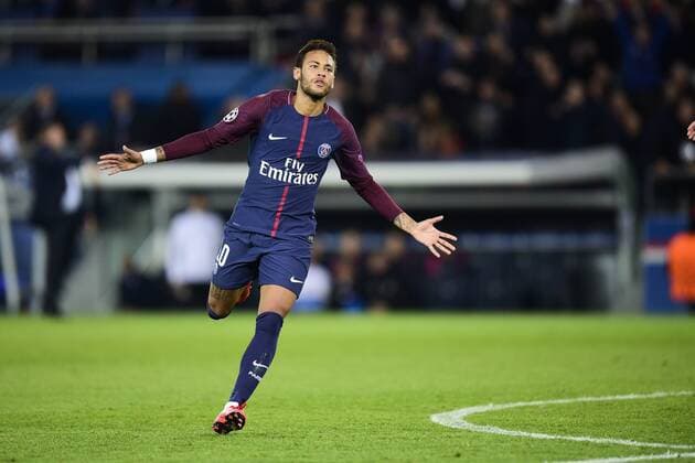 joie de Neymar Jr PSG apres son but FOOTBALL PSG vs Anderlecht Ligue des Champions 31 10 2017 JBAutissier Panoramic 