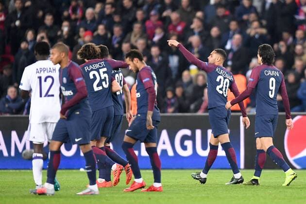 20 LAYVIN KURZAWA psg JOIE FOOTBALL Paris SG vs Anderlecht Ligue des Champions 31 10 2017 AnthonyBIBARD FEP Panoramic 