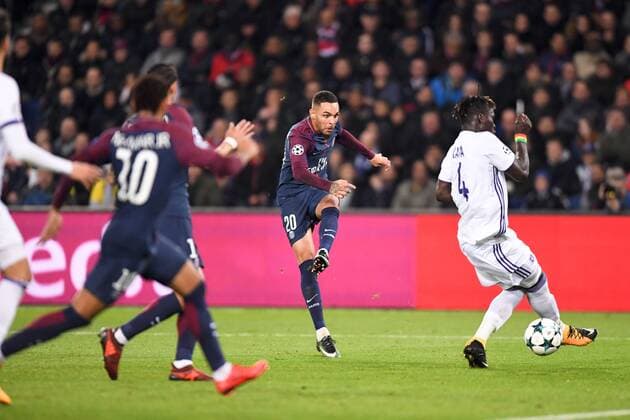 20 LAYVIN KURZAWA psg BUT FOOTBALL Paris SG vs Anderlecht Ligue des Champions 31 10 2017 AnthonyBIBARD FEP Panoramic 