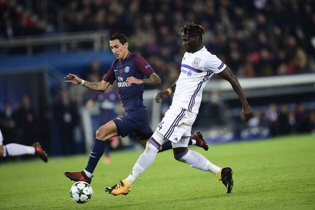 DI MARIA Angel PSG vs Mbodji Sergine Kara Anderlecht FOOTBALL PSG vs Anderlecht Ligue des Champions 31 10 2017 JBAutissier Panoramic 