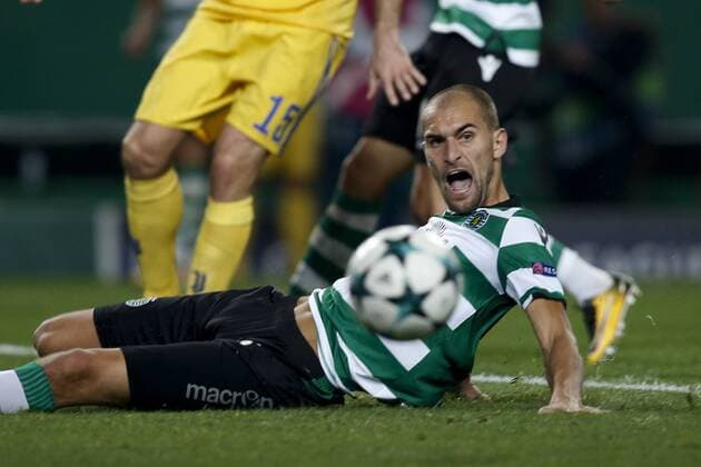 October 31, 2017 - Lisbon, Portugal - Sporting s forward Bas Dost reacts during Champions League 2017 18 match between Sporting CP vs Juventus FC, in Lisbon, on October 31, 2017. Sporting CP v Juventus - UEFA Champions League  - ZUMAn230 20171031_zaa_n230_355 Copyright: xCarlosxPalmax