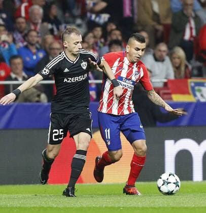 PARTIDO FASE DE GRUPOS CHAMPIONS LEAGUE GRUPO C ENTRE EL ATLETICO DE MADRID Y EL QARABAG. 