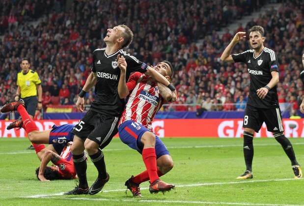 Atletico de MadridÂ s player Correa during Champions League match between Atletico Madrid and Qarabag at the Wanda Metropolitano stadium in Madrid Tuesday Oct 31th 2017  xIrinaxR.xH.x xAFP7x xAtxMadridxvxQarabag,xChampionsxLeague,xSpain,xOctx31thx2017x