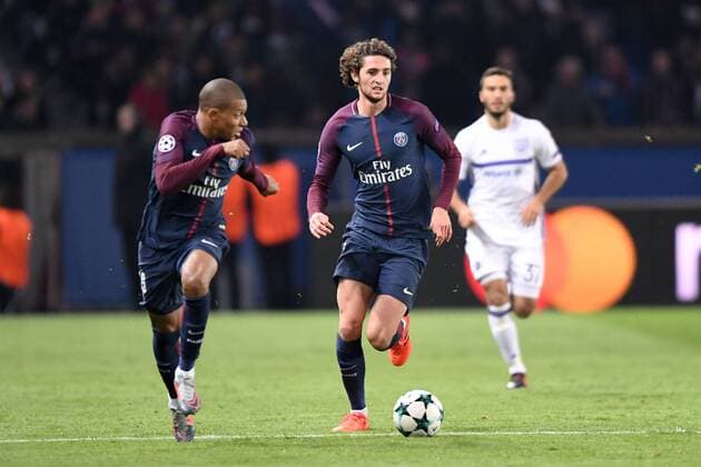 25 ADRIEN RABIOT psg FOOTBALL Paris SG vs Anderlecht Ligue des Champions 31 10 2017 AnthonyBIBARD FEP Panoramic 