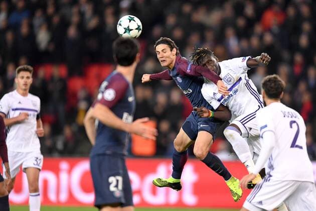 09 EDINSON CAVANI psg 04 Kara and FOOTBALL Paris SG vs Anderlecht Ligue des Champions 31 10 2017 AnthonyBIBARD FEP Panoramic 