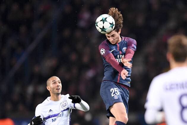 Bilder des Tages - SPORT 25 ADRIEN RABIOT psg 94 Sofiane Hanni and FOOTBALL Paris SG vs Anderlecht Ligue des Champions 31 10 2017 AnthonyBIBARD FEP Panoramic 