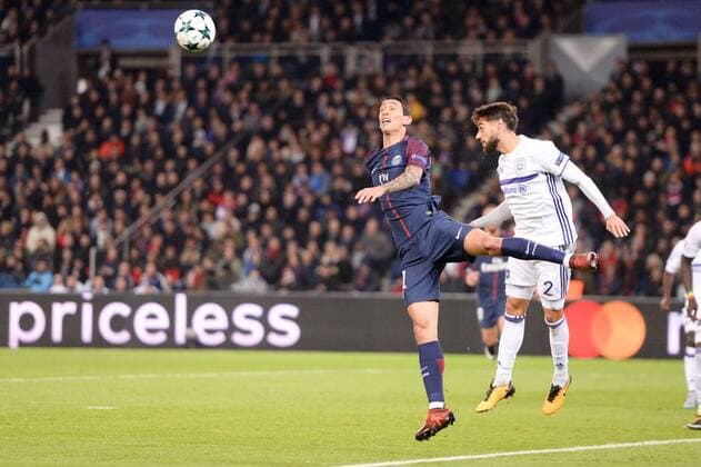 11 ANGEL DI MARIA psg 02 JOSUE and FOOTBALL Paris SG vs Anderlecht Ligue des Champions 31 10 2017 AnthonyBIBARD FEP Panoramic 