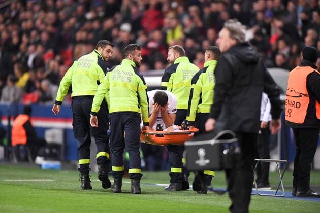 Bilder des Tages - SPORT 05 Uros Spajic and DECEPTION BLESSURE FOOTBALL Paris SG vs Anderlecht Ligue des Champions 31 10 2017 AnthonyBIBARD FEP Panoramic 