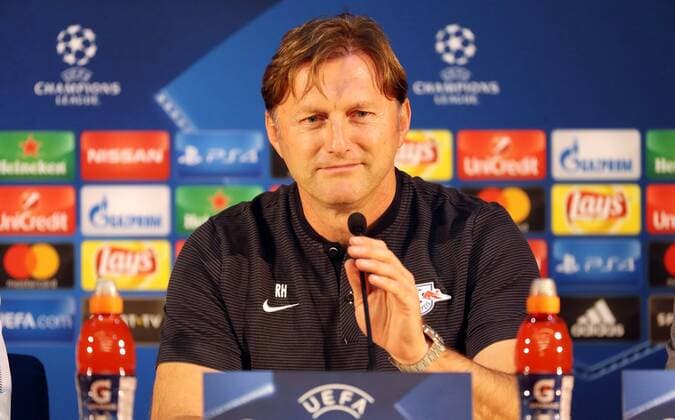 Porto RB Leipzig PK Champions League Porto 31 10 2017 Estadio do Dragao Football UEFA Champions League Group G 4 Gameday Press Conference the day before the game FC Porto vs RB Leipzig Coach Ralph Hasenhüttl Hasenhuettl RB Leipzig